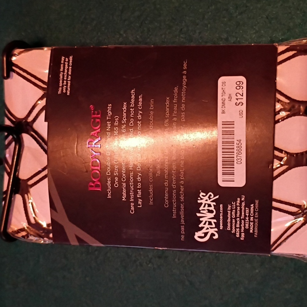 Body Rage Diamond Net Tights - Picture 2 of 2